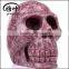 Different Style Hand Carved Gemstones Lepidolite Skulls
