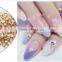 Metal edge round square nail art pearl with diy nail art decoration hemming nail diamond alloy ZX:SP529