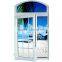 PVC casement window with grill design