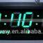 3" blue led digital clock with aluminum frame