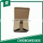 NEW SHAPE BROWN CORRUGATED CARDBOARD PAPER BOX FOR PACKAGING GLASS MUG WITH CLEAR WINDOW