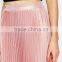 High Quality Summer Pink Pleated Skirt For Women OEM Manufacture