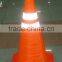 NEW 2016 orange flexible traffic cone height 55cm/55cm folding road cone with light/light weight traffic cone