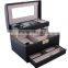 high grade pu black wholesale make up case