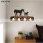 Interior Wall Sconces Horse Black Wall Lighting MD81721-L4