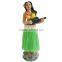 The most popular 6" dashboard hula doll,car dashboard decorations