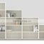 Melamine panel filling storage bookshelf with 2 layer modular home office furniture