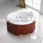 Q402 indoor whirlpool hydro luxury massage teak bathtub