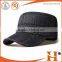 Factory price! hot sale black plain army cap flat top cap custom military cap,wholesale embroidery army military hats