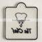 Transparent custom promotional pvc rubber clothing label