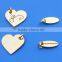 custom logo engraving jewelry tags oval charm pendant