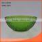 260ml glass salad bowl with decorative embossment for dining in blue