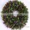2016 new popular wedding arrangement artificial boxwood wreath with competitive price