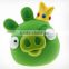 Green Pig Head Roto Casting Soft Vinyl Toy/Make design Game Characters Soft Vinyl Toys/OEM design High quality Soft Vinyl Toys