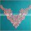 Polyester v-neck lace collar patterns for ladies