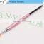 2016 Hot seller ANY Professional Nail Building Desian Fan Nail Art Brush Pink Mental Handle