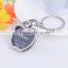 new arrival high quality date gift stainless steel apple shaped photo keychain/acrylic photo frame keychain made in china