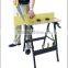 Adjustable wooden folding mechanics work bench for wood working