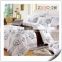 White Printed Simple Style Cotton Bedding Sets 4pcs Hotel Duvet Cover Set