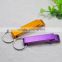 Different color Alumium keychain bottle opener with rings