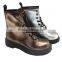 2015 Hot Selling Shining Latest Hip Ladies Flat Boots