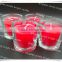 'BRIGHT' red glass jar candle wholesale glass christmas ornaments