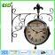 2015 double sided garden wall clock