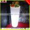 Indoor and outdoor LED lighted round flower pot/light up planter pot with 16 colors illuminated