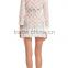 Latest V neck design beach cover up women summer dress crochet dress
