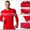 Gym Sport Basketball Training Jersey Long Sleeves Compression Under Shirts Slim