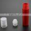 5ml colorful red frosted pp roller ball bottle for perfume latex with silvery transparent glod cap