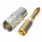 Hot Selling Gold Plated Banana Plug Audio Jack Connector for Speaker Cable