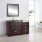 Brown Solid Oak Wood Bathroom Mirror Cabinet