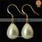 China custom fashion shell pearl earrings luxury artificial pearl earrings