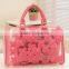 Transparent printed PVC handbag