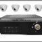 3g Gps 720p hd Dvr 4ch Mobile Bus/vehicle Video Dvr H.264 ahd dvr with sd card recording (MDR310WGG)