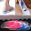 Gel Shoes Insoles Cushion Heel Cup Massage Pads Inserts Heel Pain Spur Silicone