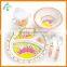 Very Popular Pruduct in Europe melamine plastic children dinnerware set for sale