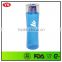 600ml single wall clear portable plastic water bottle drinkware bpa free