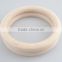 Portable Olympic Gymnastics Rings home fitness gymnastics wooden rings for crossfit strength training
