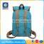 Leisure drawstring unisex blue 600D fashionable backpacks