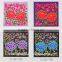 Satin penoy flower fabric Ethnic Embroidery fabric for bags