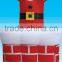 Inflatable Santa in chimney