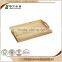 Good quality and new style Accept OEM rustic hinging natural wooden tray