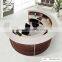 Luxury Hotel Lobby Wooden Reception Desk Beauty Design