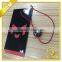 silver hot stamping 3d logo seal tag red plastic hang tag string/hang paper tag