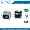 china supplier pcb mounting 90 degree shielded 10 pin rj45 jack connector with emi