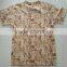 OEM65% polyester 35% cotton jersey brown digital full print camouflage round neck military T shirt