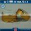 Golden aluminum lotion bottle with inner side plastic bottle,shiny gold color rim