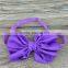 Satin Bow Baby Headband 4inch Fabric Bow with Elastic Headband for Baby Accessories Kids Headband